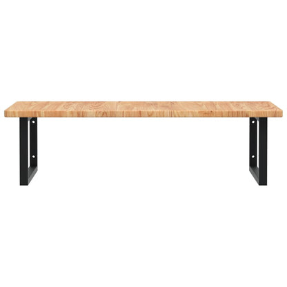 Badkamer Wandschap Staal En Massief Eikenhout 1