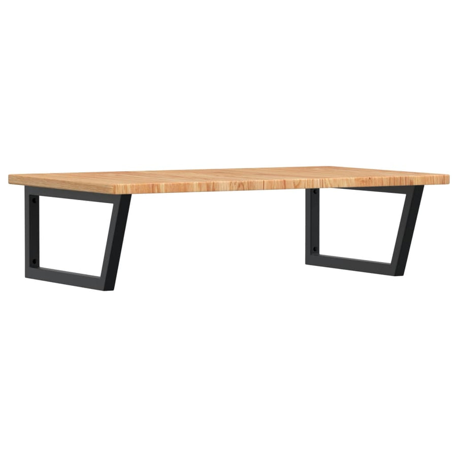 Badkamer wandschap staal en massief eikenhout
