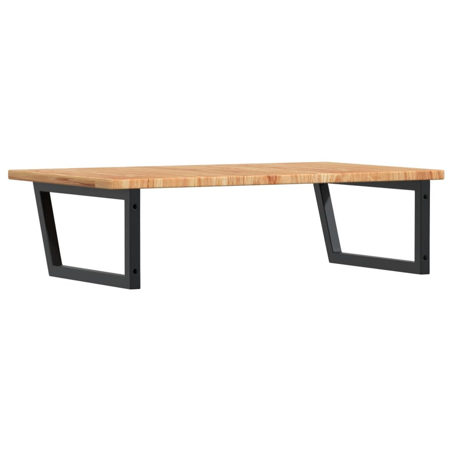 Badkamer wandschap staal en massief eikenhout