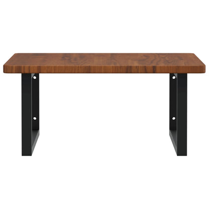 Badkamer Wandschap Staal En Massief Eikenhout