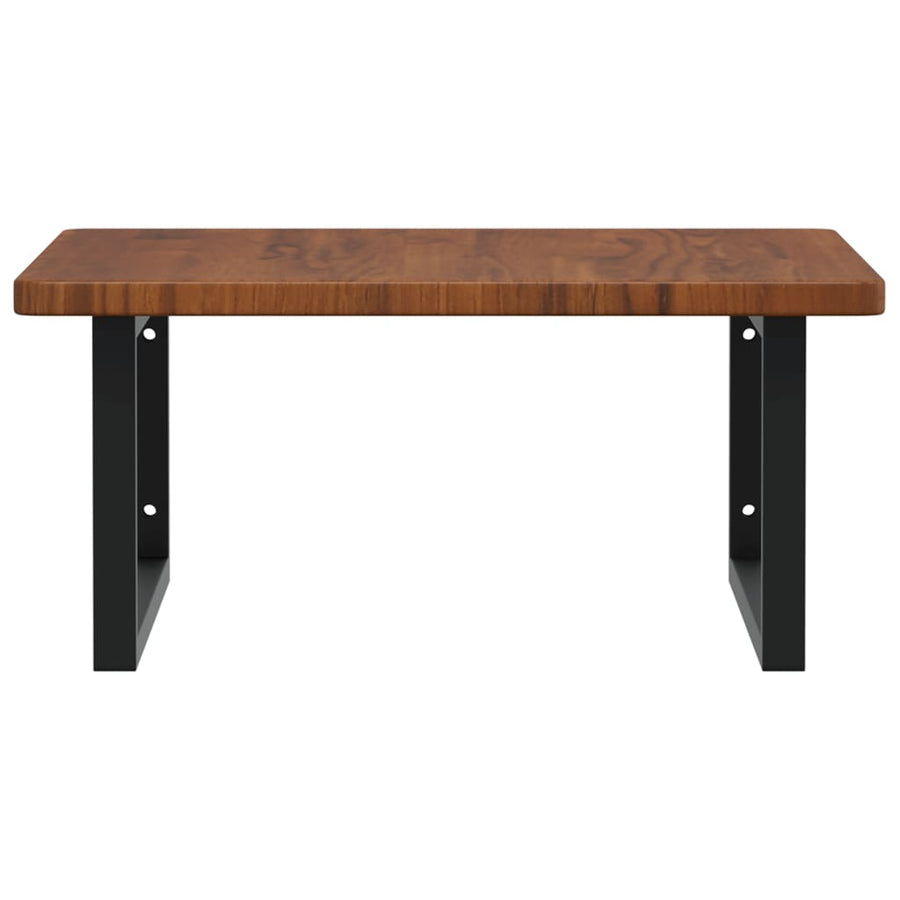 Badkamer Wandschap Staal En Massief Eikenhout