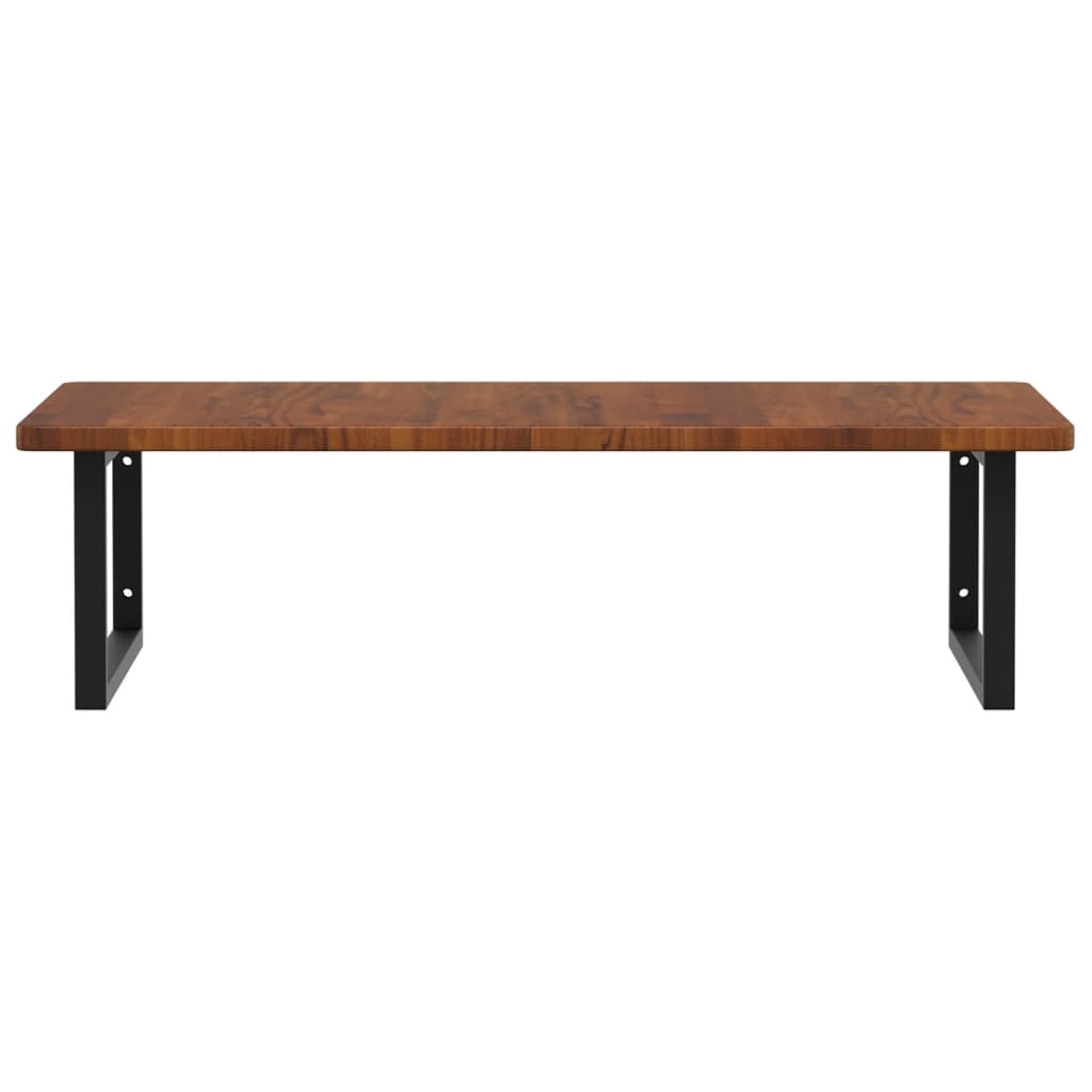 Badkamer Wandschap Staal En Massief Eikenhout