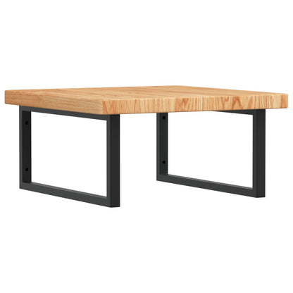 Badkamer Wandschap Staal En Massief Eikenhout