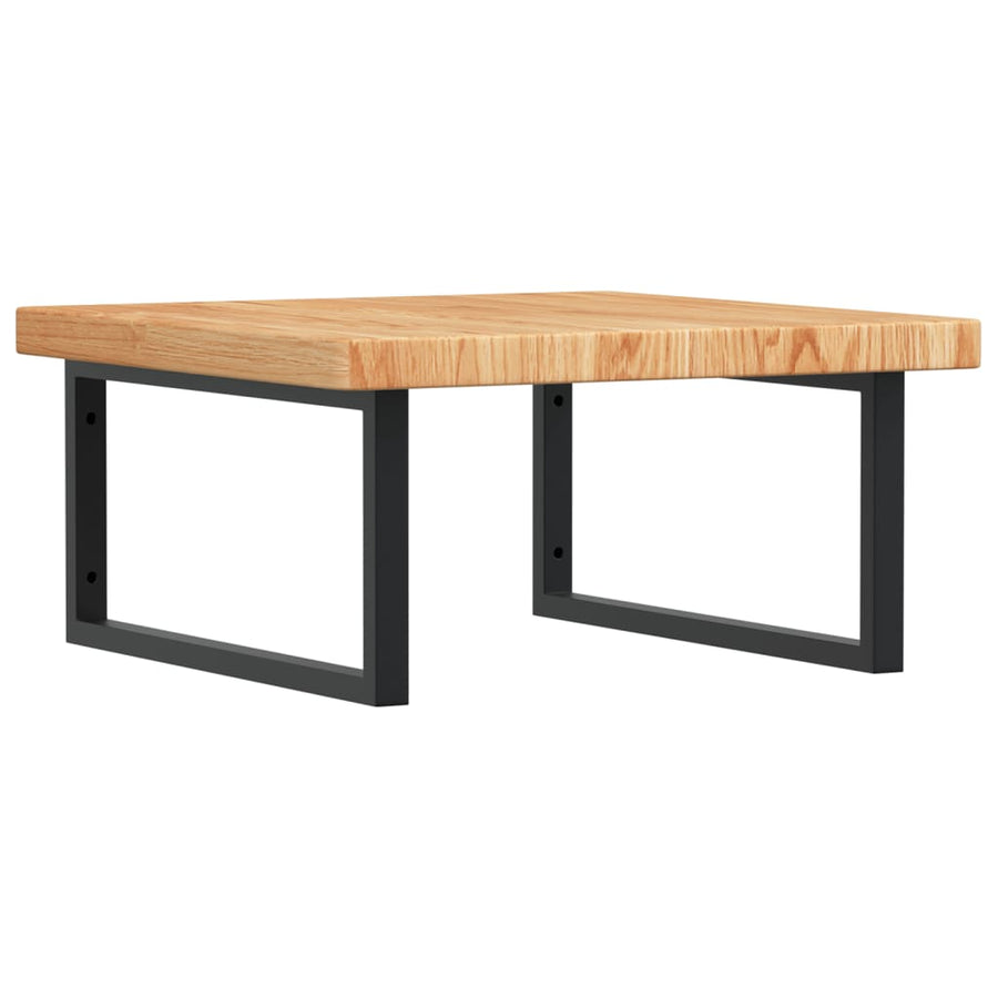 Badkamer Wandschap Staal En Massief Eikenhout