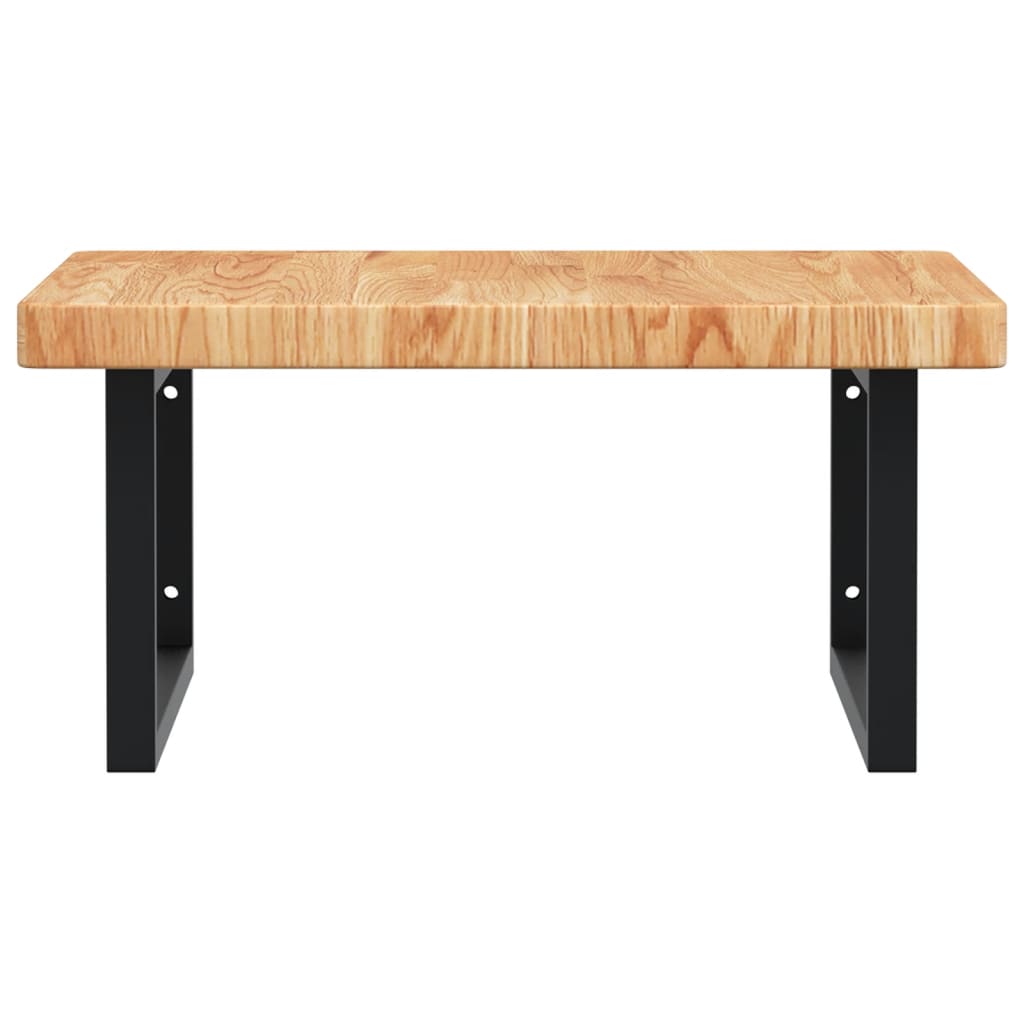 Badkamer Wandschap Staal En Massief Eikenhout
