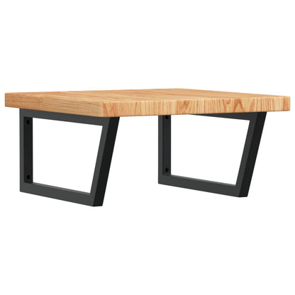 Badkamer Wandschap Staal En Massief Eikenhout