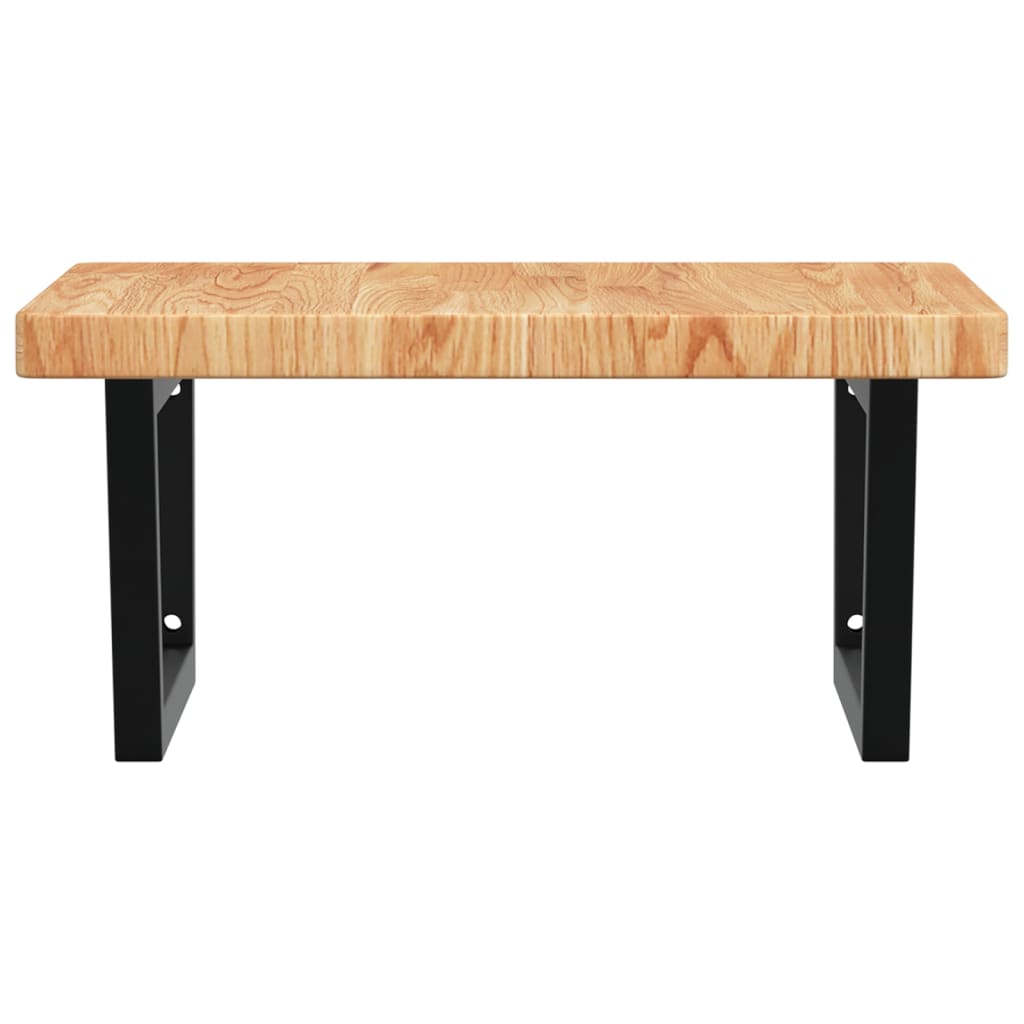 Badkamer Wandschap Staal En Massief Eikenhout