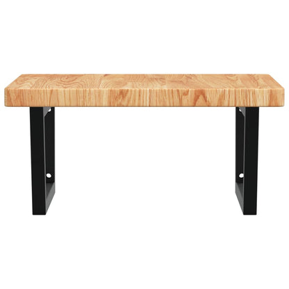 Badkamer Wandschap Staal En Massief Eikenhout