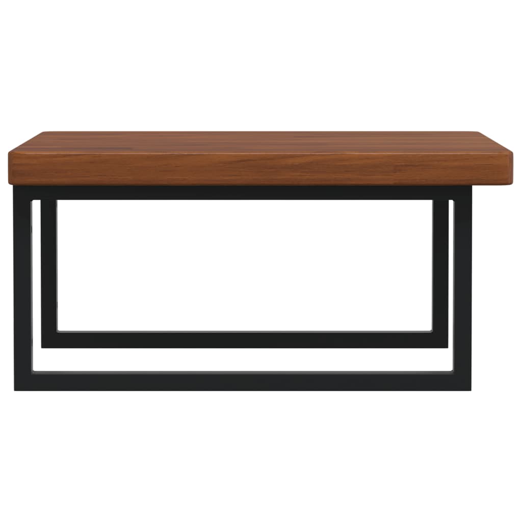 Badkamer wandschap staal en massief eikenhout