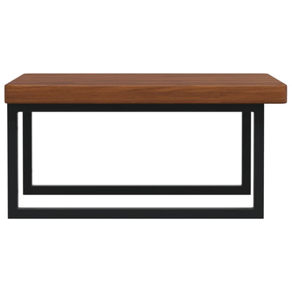 Badkamer wandschap staal en massief eikenhout
