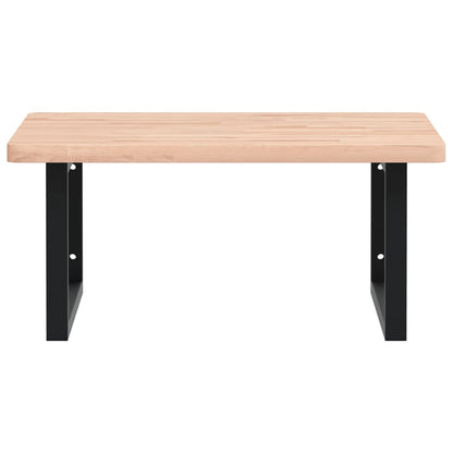 Badkamer Wandschap Staal En Massief Beukenhout Eiken En Wit