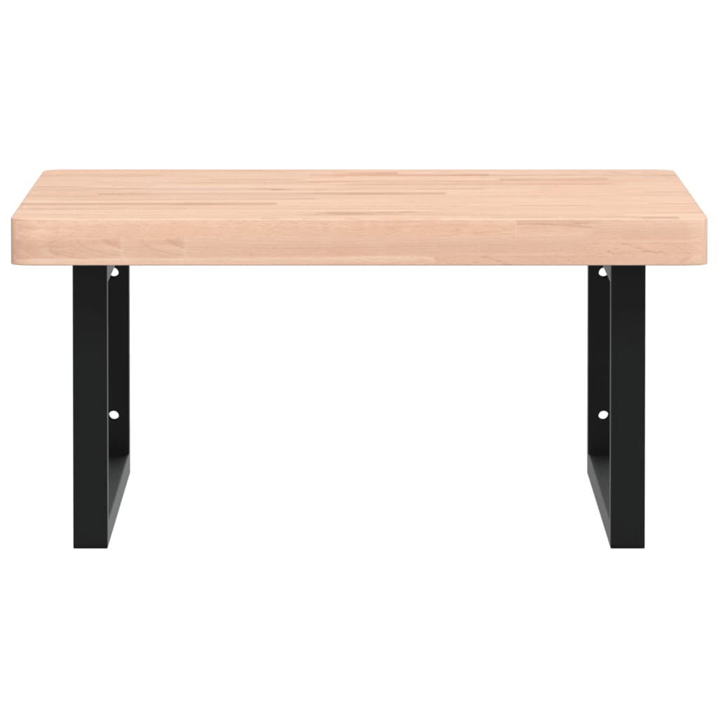 Badkamer Wandschap Staal En Massief Beukenhout