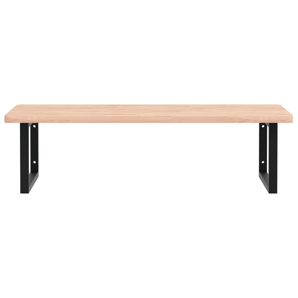 Badkamer Wandschap Staal En Massief Beukenhout