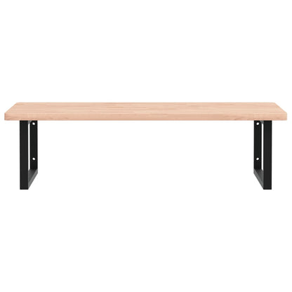 Badkamer Wandschap Staal En Massief Beukenhout