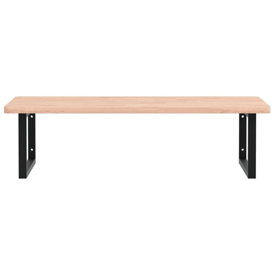 Badkamer Wandschap Staal En Massief Beukenhout