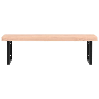 Badkamer Wandschap Staal En Massief Beukenhout Betongrijs