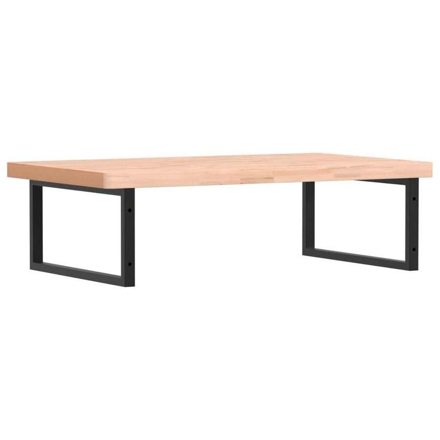 Badkamer Wandschap Staal En Massief Beukenhout Betongrijs