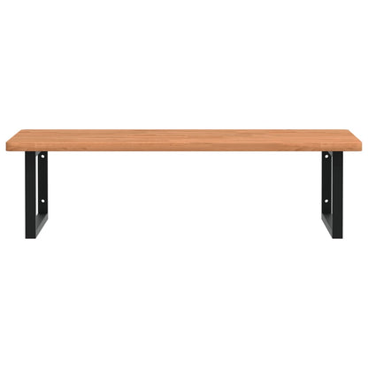 Badkamer Wandschap Staal En Massief Beukenhout
