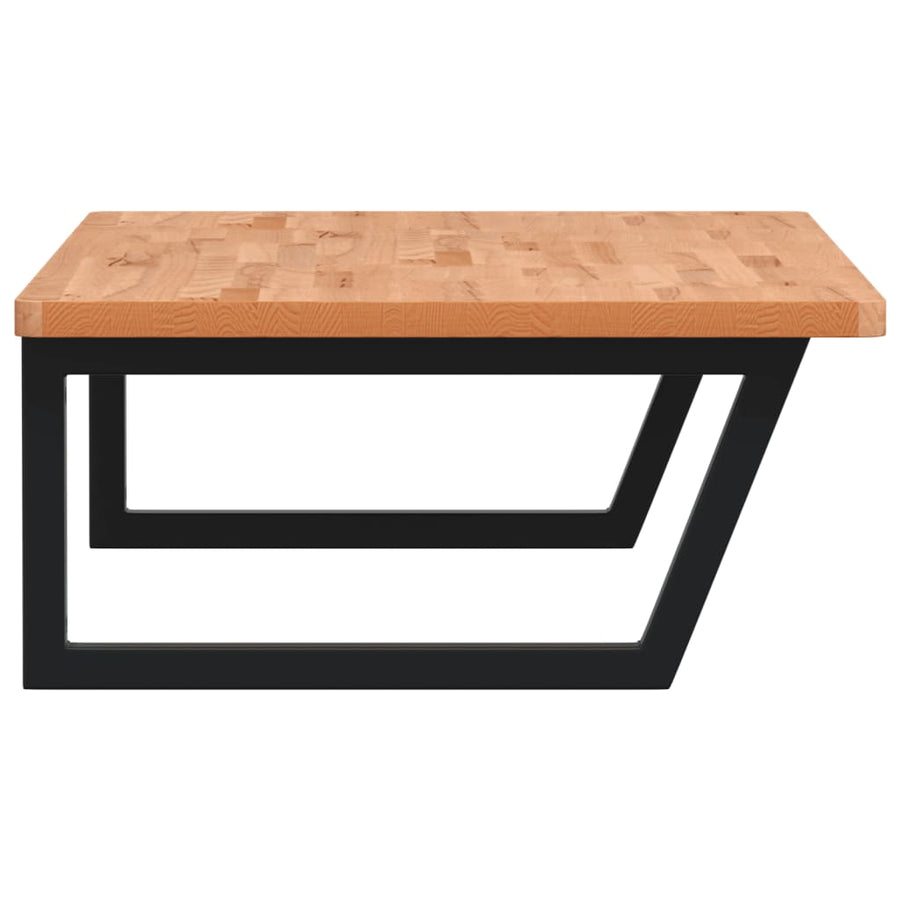 Badkamer Wandschap Staal En Massief Beukenhout 1 100 x 60 x 2.5 cm Donkerbruin en zwart