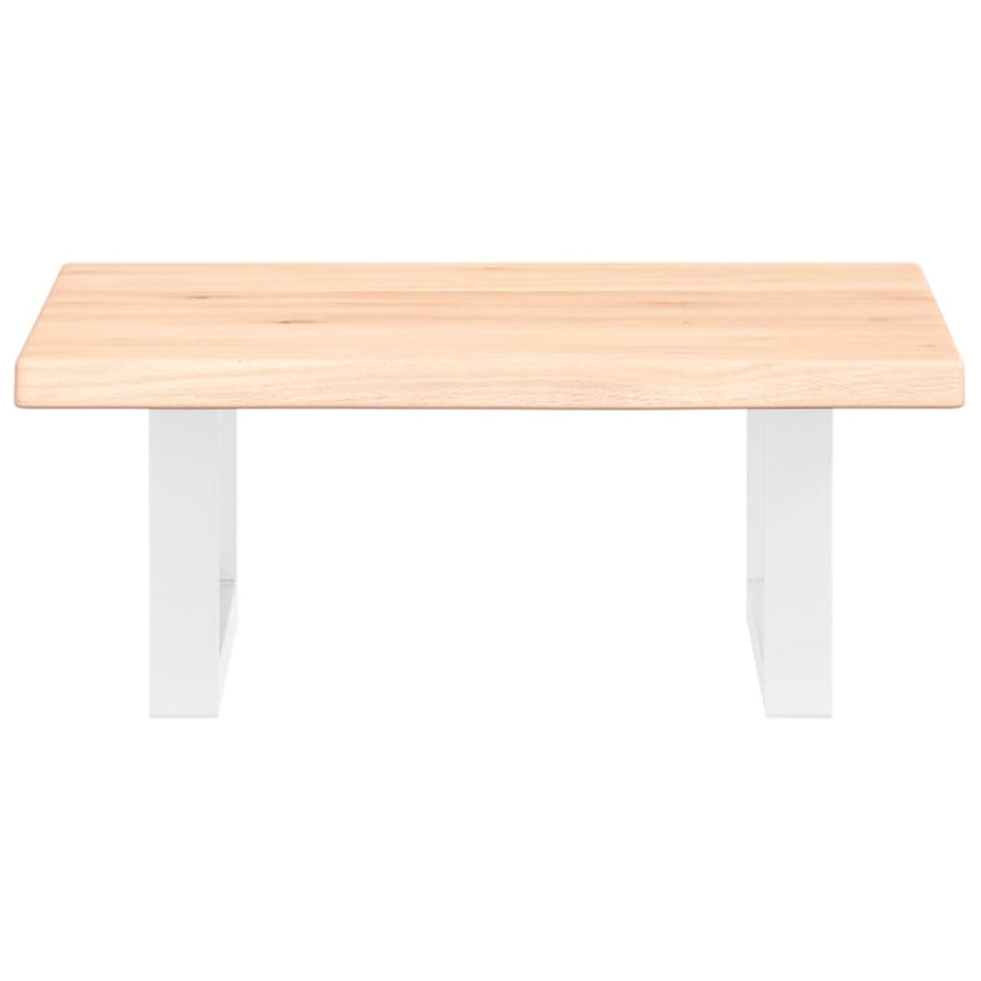 Badkamer wandschap staal en massief eikenhout