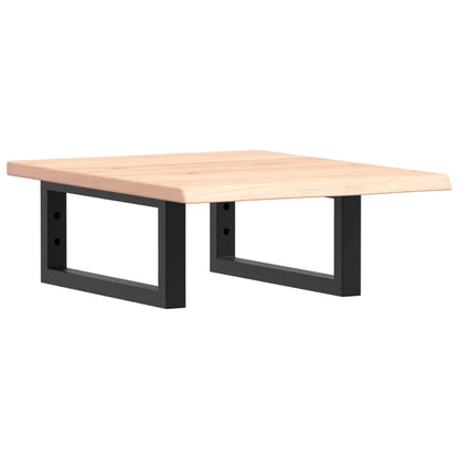 Badkamer wandschap staal en massief eikenhout