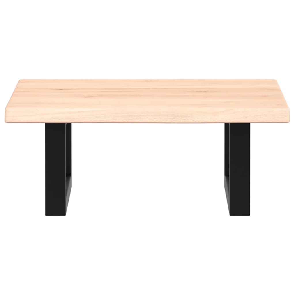 Badkamer wandschap staal en massief eikenhout