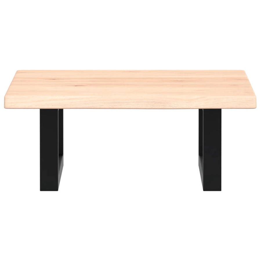Badkamer wandschap staal en massief eikenhout