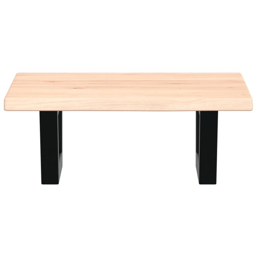 Badkamer wandschap staal en massief eikenhout