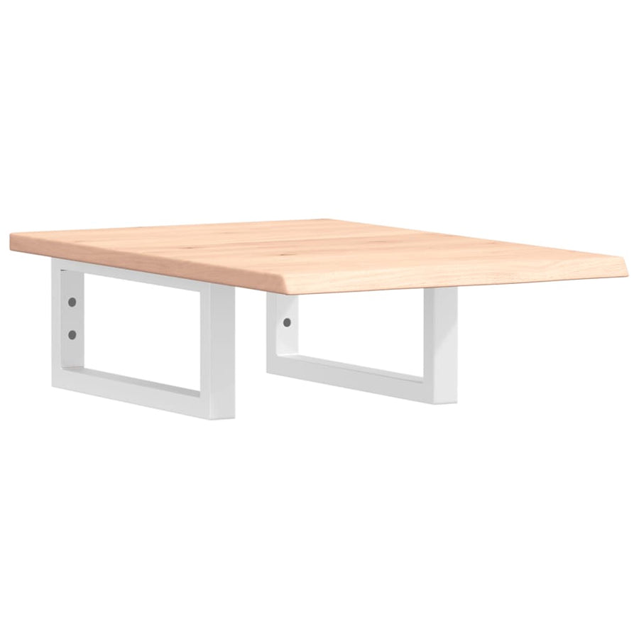 Badkamer wandschap staal en massief eikenhout