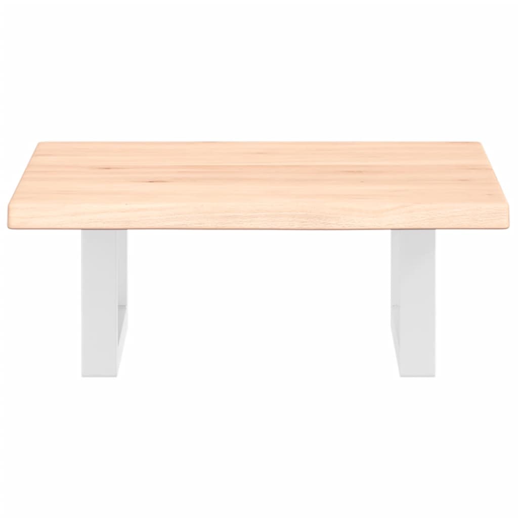 Badkamer wandschap staal en massief eikenhout