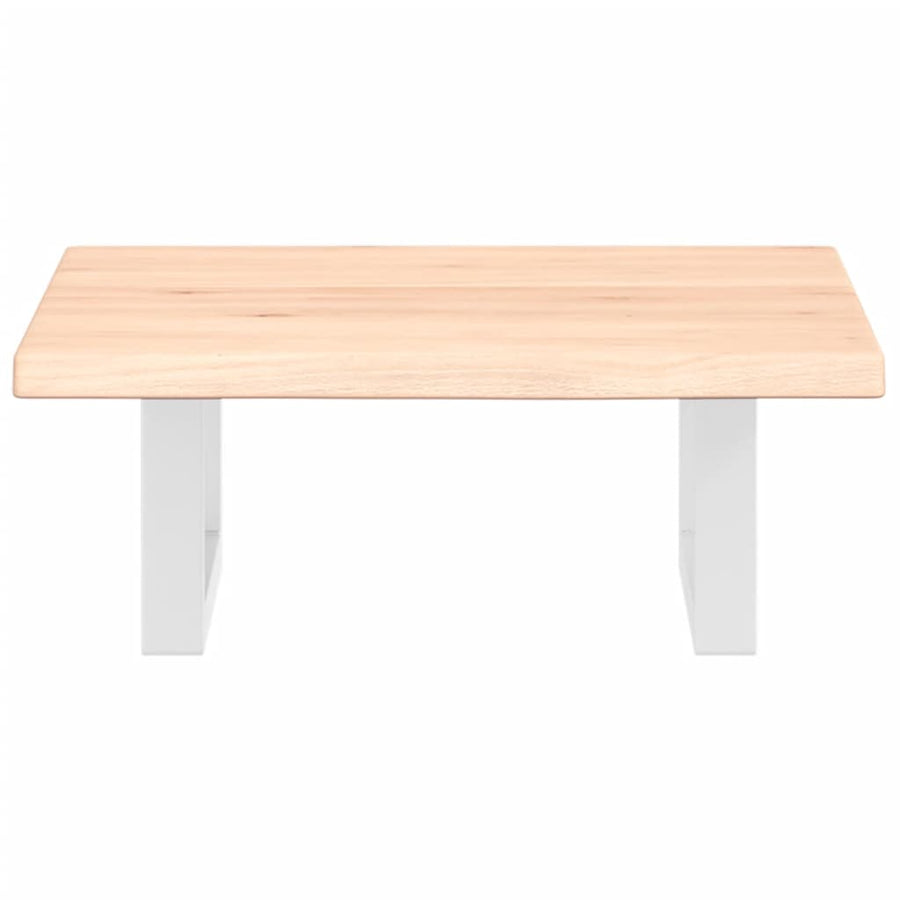 Badkamer wandschap staal en massief eikenhout