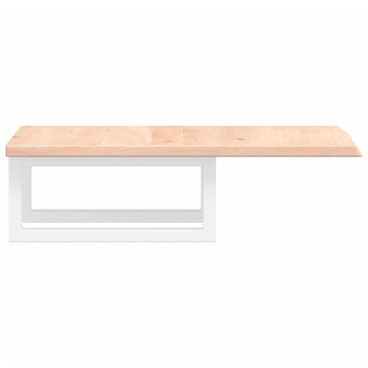 Badkamer wandschap staal en massief eikenhout