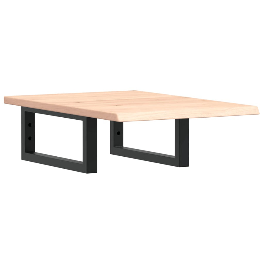Badkamer wandschap staal en massief eikenhout