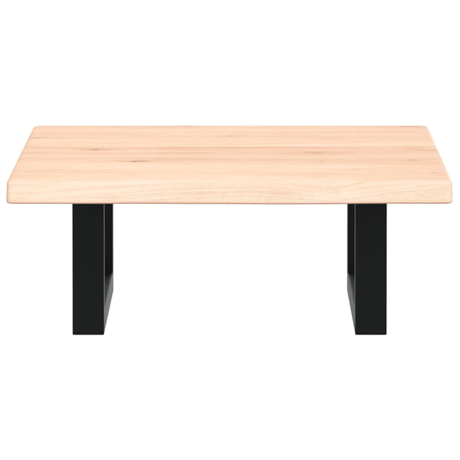 Badkamer wandschap staal en massief eikenhout