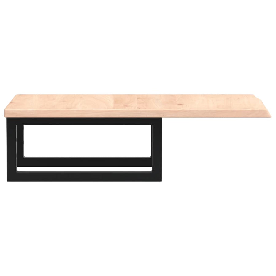 Badkamer wandschap staal en massief eikenhout