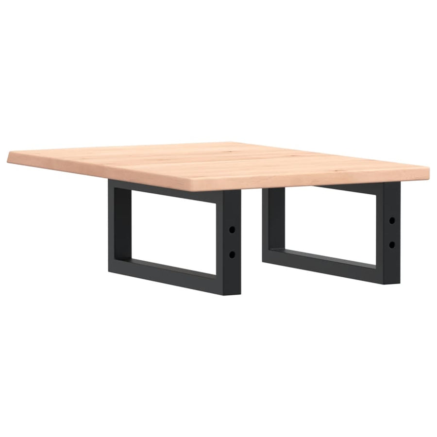 Badkamer wandschap staal en massief eikenhout