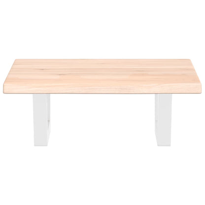 Badkamer wandschap staal en massief eikenhout