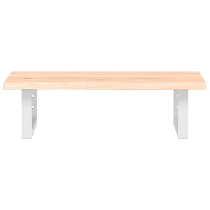 Badkamer wandschap staal en massief eikenhout