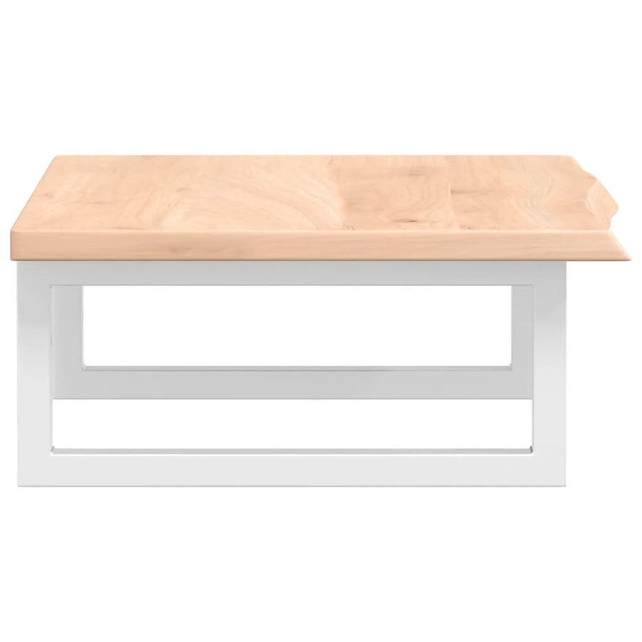 Badkamer wandschap staal en massief eikenhout