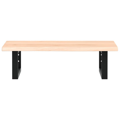 Badkamer wandschap staal en massief eikenhout