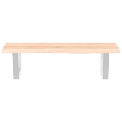 Badkamer wandschap staal en massief eikenhout