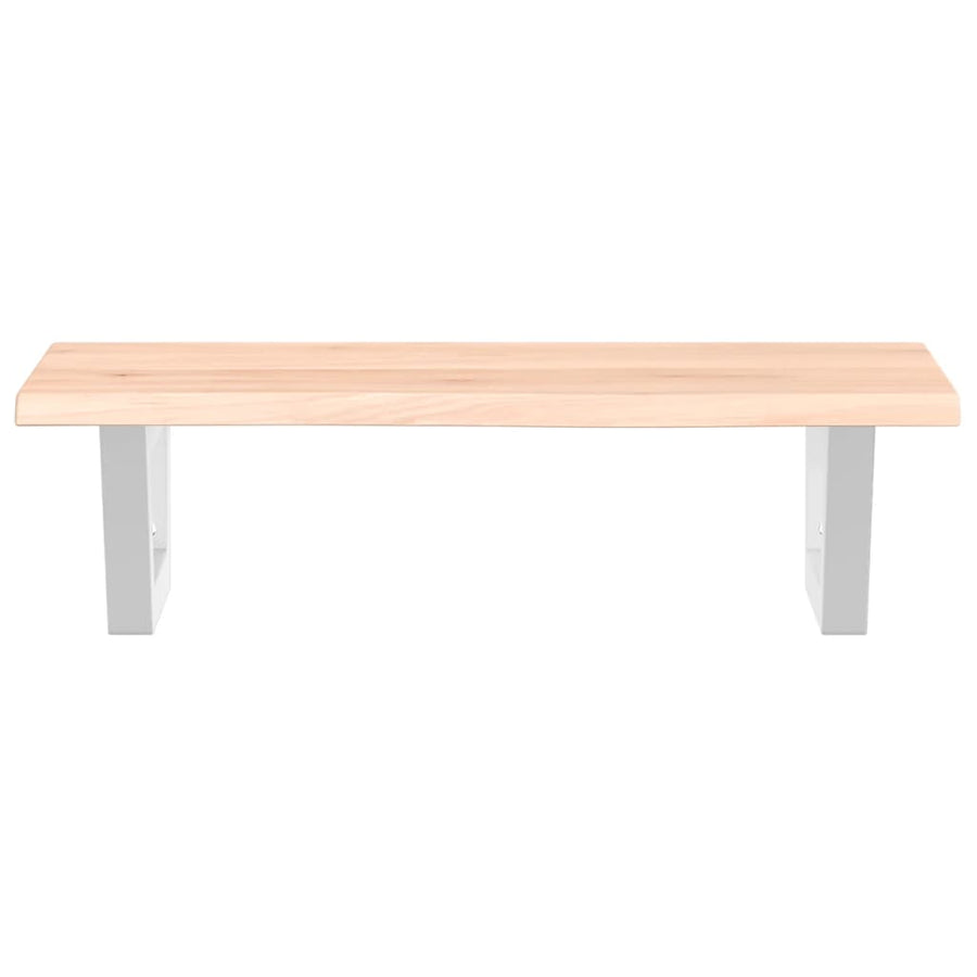 Badkamer wandschap staal en massief eikenhout