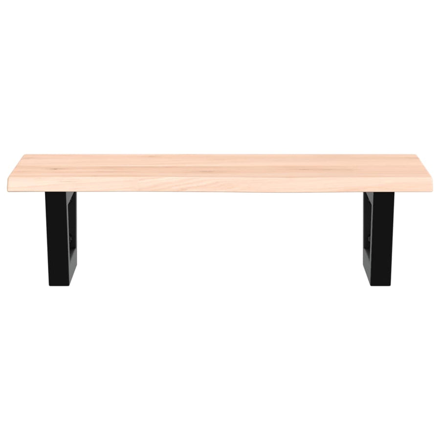 Badkamer wandschap staal en massief eikenhout