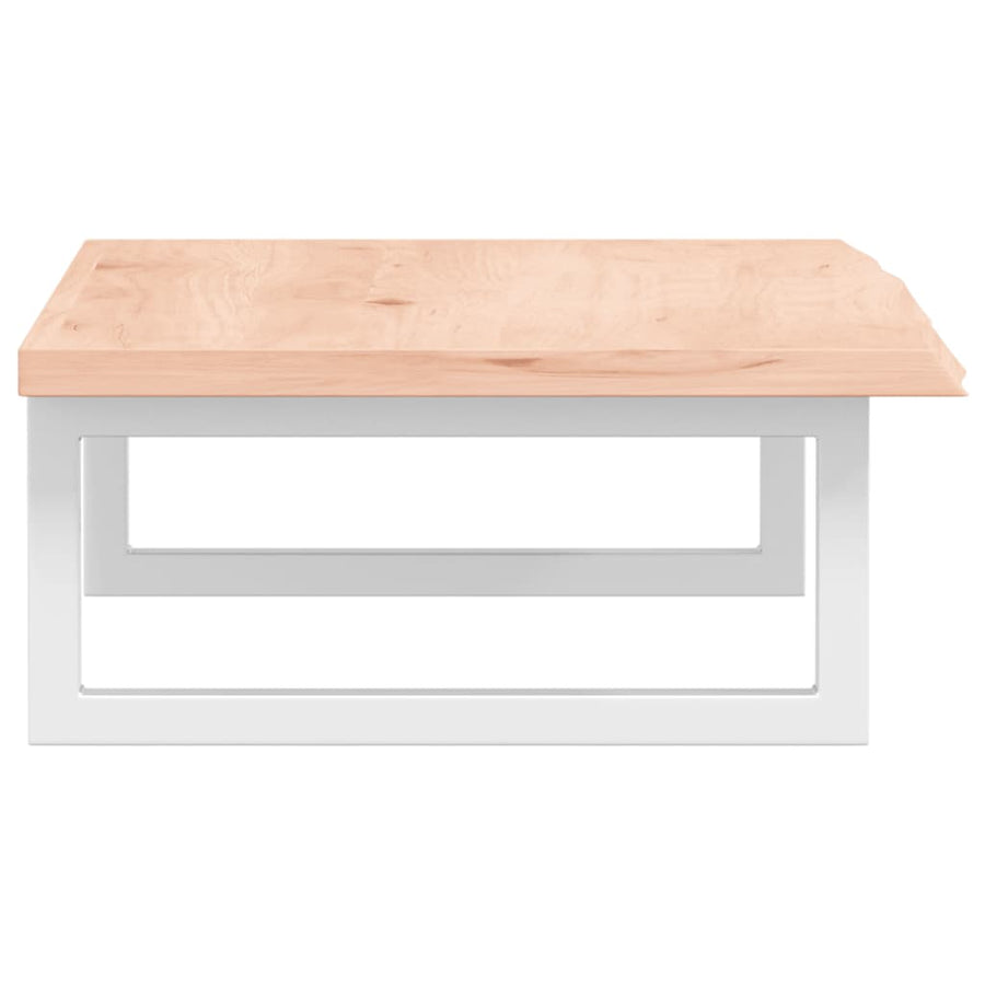 Badkamer wandschap staal en massief eikenhout