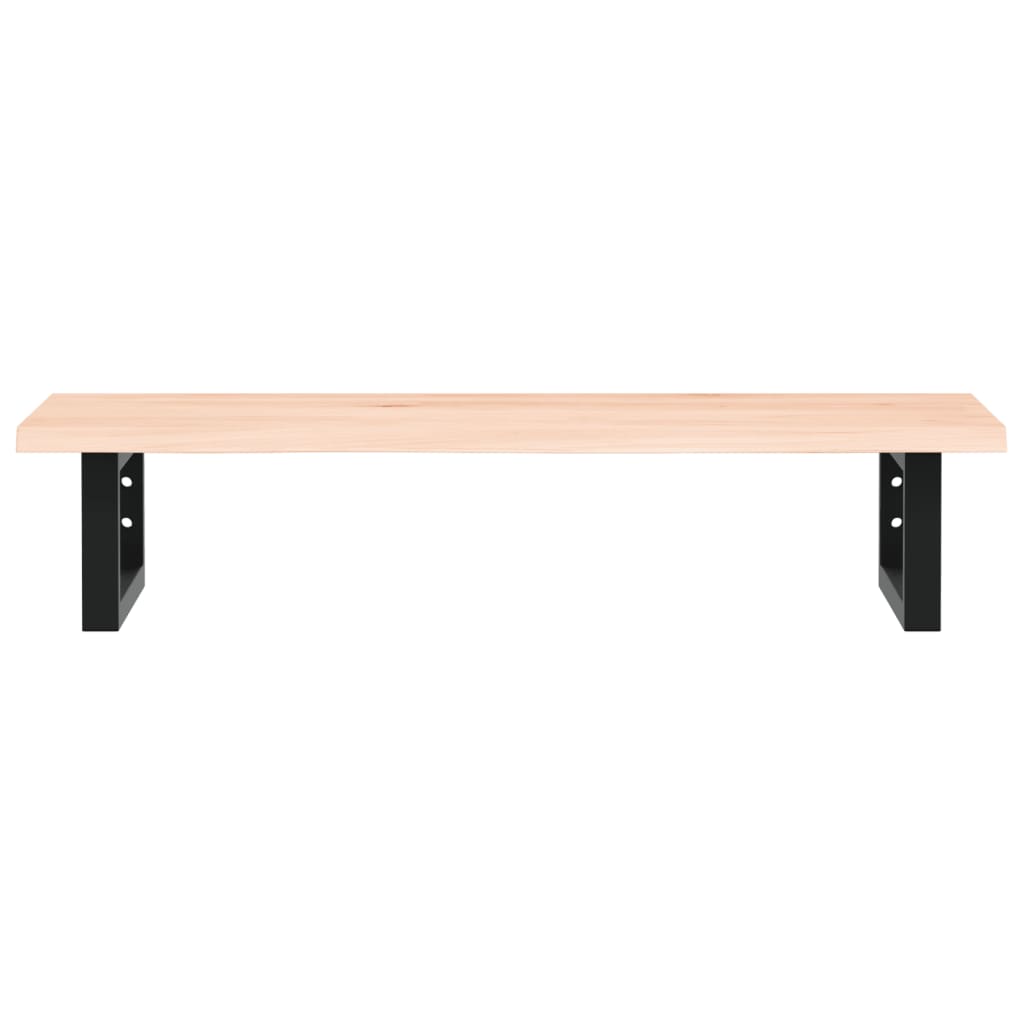 Badkamer wandschap staal en massief eikenhout