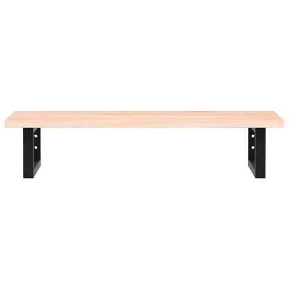 Badkamer wandschap staal en massief eikenhout