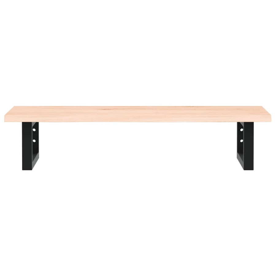 Badkamer wandschap staal en massief eikenhout