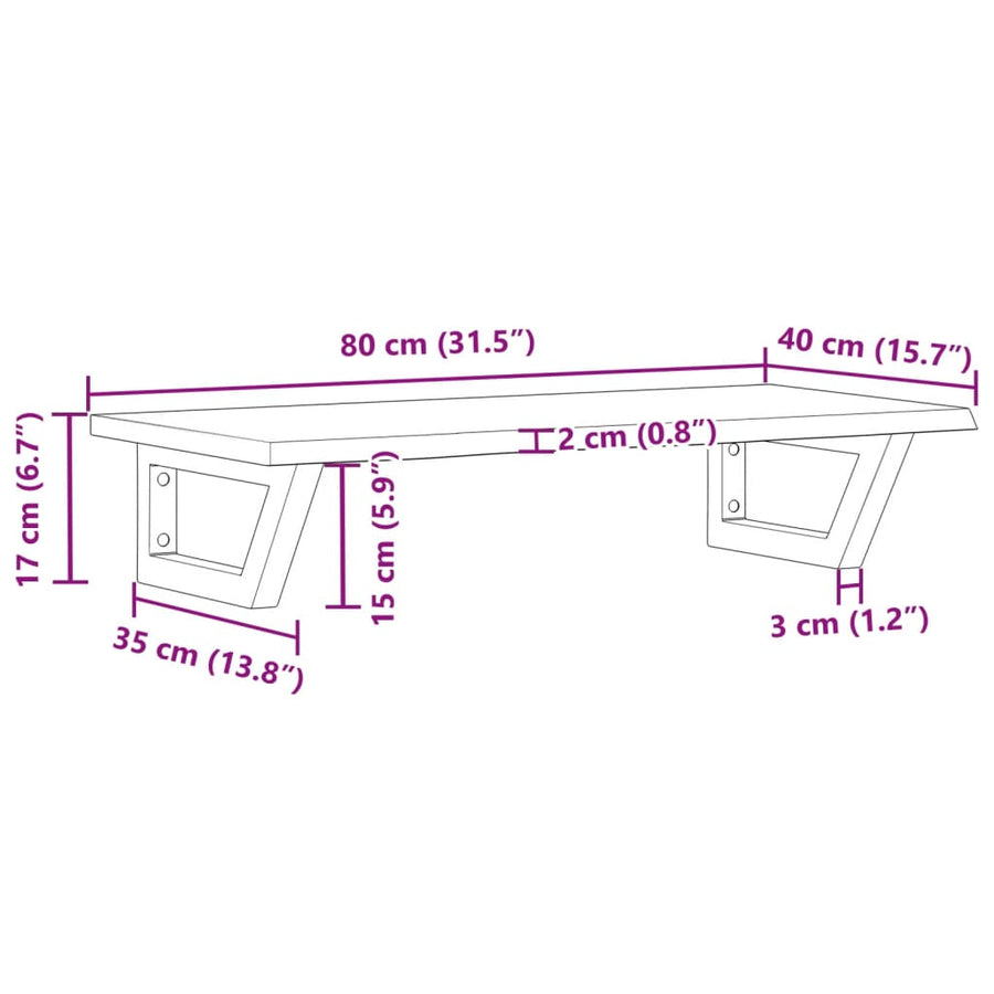 Badkamer wandschap staal en massief eikenhout