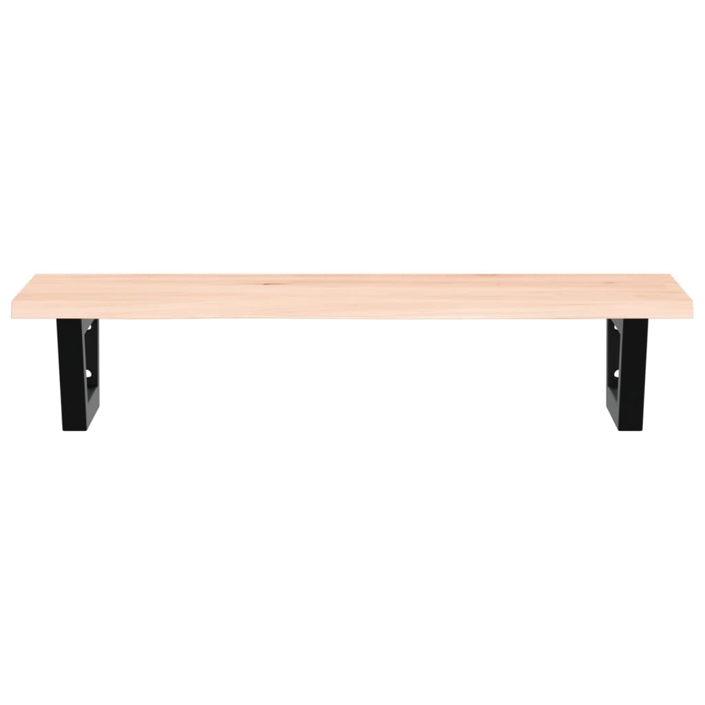 Badkamer wandschap staal en massief eikenhout