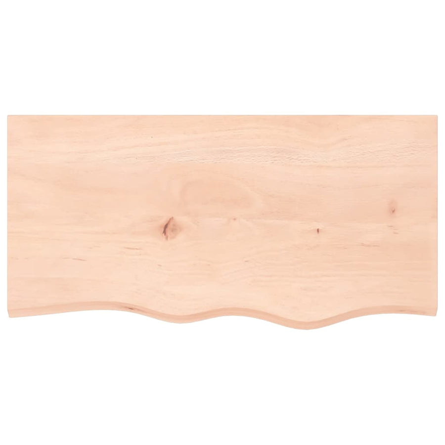 Badkamer wandschap staal en massief eikenhout